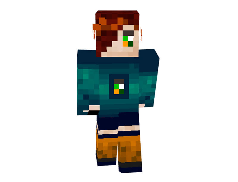 n0yes skin for Minecraft girl