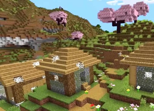 Cherry Grove Zombie Village Seed for Minecraft