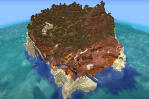 Mesa Cliffs Island Seed for Minecraft