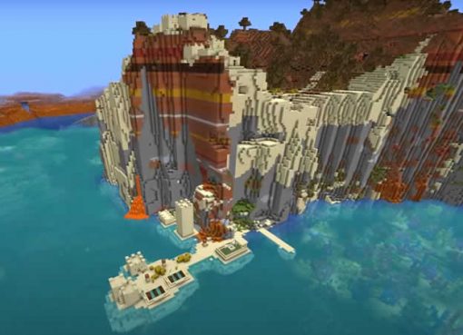 Mesa Cliffs Village Seed for Minecraft