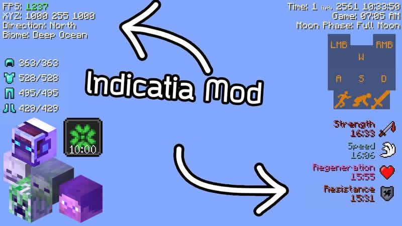 Indicatia Mod for Minecraft